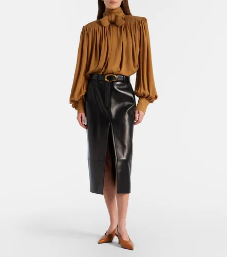Khaite Anden leather midi skirt - Khaite - Modalova
