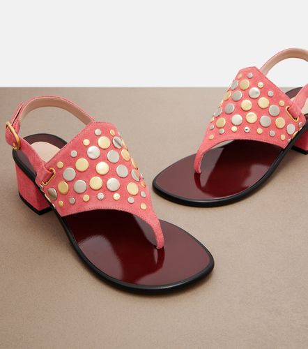 Resort studded suede thong sandals - Valentino Garavani - Modalova