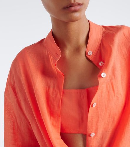 Layered cotton and linen shirt - Alaia - Modalova