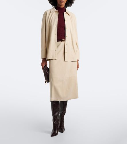 Vince Suede midi skirt - Vince - Modalova