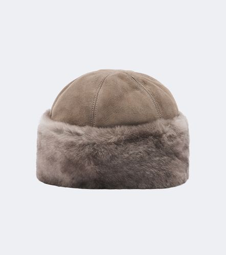Toki suede and shearling hat - Nour Hammour - Modalova