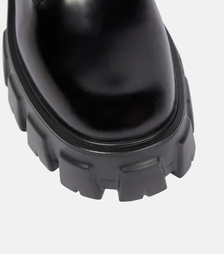 Prada Monolith leather ankle boots - Prada - Modalova
