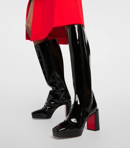 Alleo 90 patent leather knee-high boots - Christian Louboutin - Modalova
