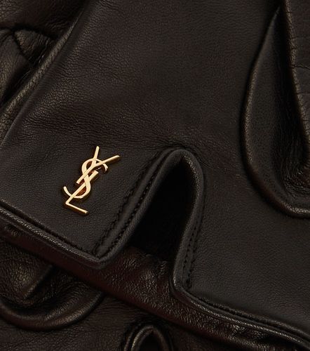Cassandre leather gloves - Saint Laurent - Modalova