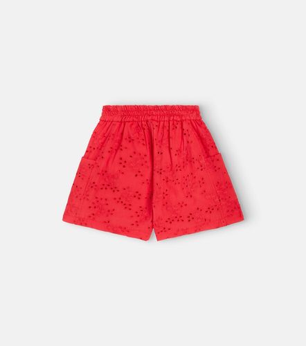 Bermudas de muselina de algodón bordadas - Monnalisa - Modalova
