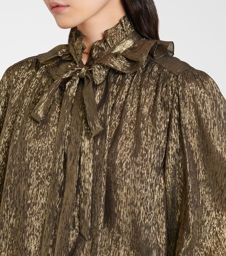 Chloé Blusa in misto seta con lamé - Chloe - Modalova