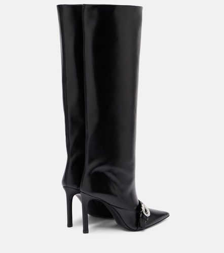 Botas altas de piel con logo - Coperni - Modalova