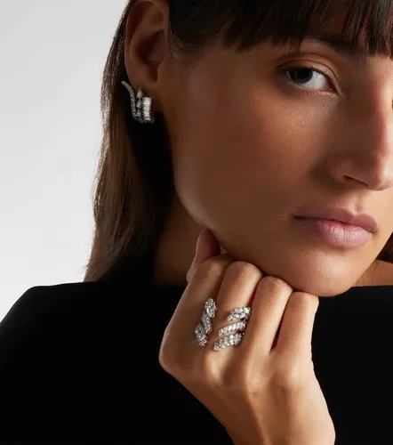 Anillo Y-Not de oro blanco de 18 ct con diamantes - Yeprem - Modalova