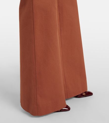 Chloé Pantalones flared de lona de algodón - Chloe - Modalova