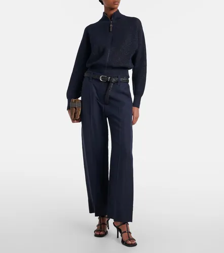 Cropped wide-leg pants - Brunello Cucinelli - Modalova