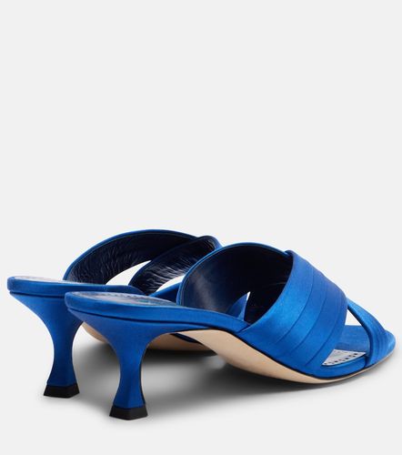 Mules Viera 50 de satén - Manolo Blahnik - Modalova