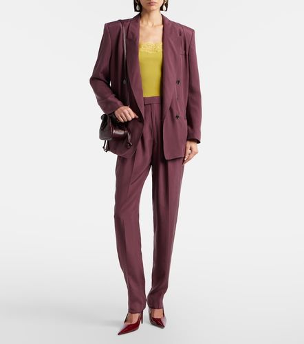 Saint Laurent Gerade Hose aus Seide - Saint Laurent - Modalova