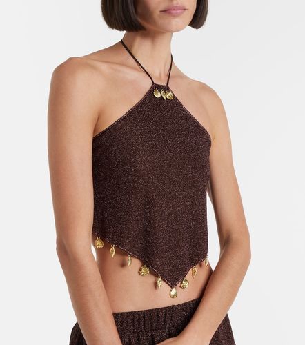 Lumiere beaded halterneck top - Oseree - Modalova