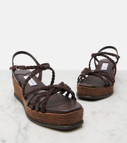 Nyra braided suede espadrille wedges - Jimmy Choo - Modalova