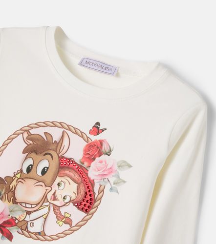 Camiseta de jersey en mezcla de algodón - Monnalisa - Modalova