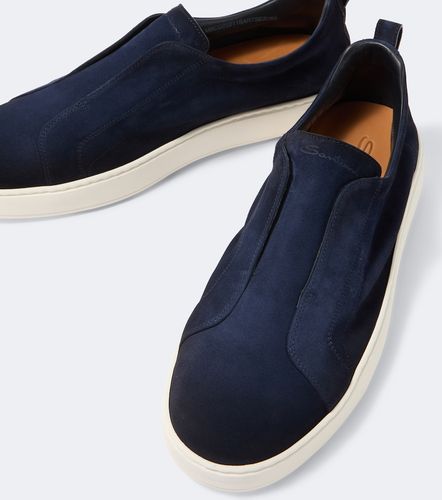 Santoni Suede slip-on sneakers - Santoni - Modalova