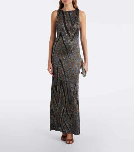 Abito lungo in lamé a zig-zag - Missoni - Modalova