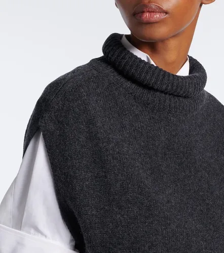 Wool and cashmere turtleneck sweater vest - Jardin des Orangers - Modalova