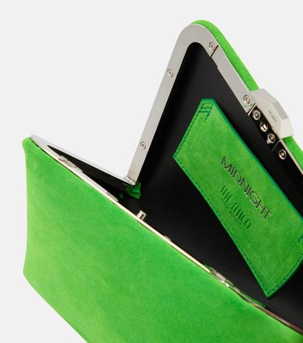 Midnight suede leather clutch - The Attico - Modalova