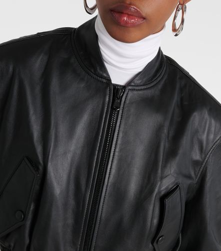 Cropped Bomberjacke aus Leder - Wardrobe.NYC - Modalova