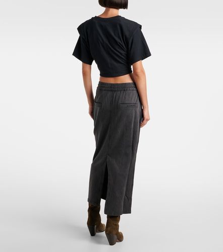 Falda midi Noreen de jersey de algodón - Marant Etoile - Modalova
