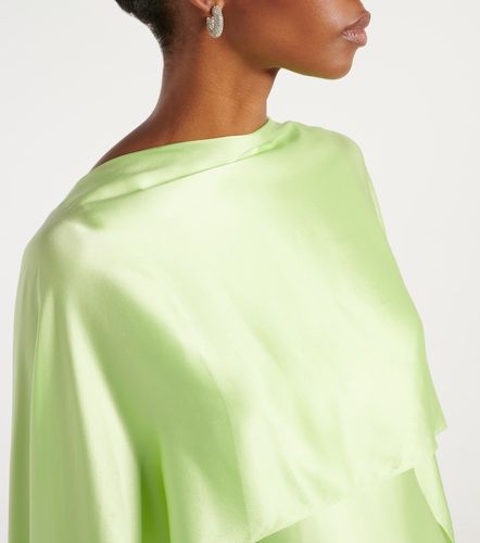 Abito lungo in satin con mantella - Roksanda - Modalova
