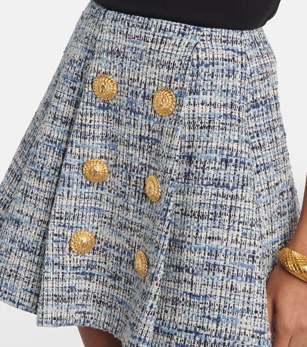 Balmain Minifalda plisada de tweed - Balmain - Modalova