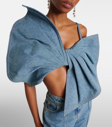 Nina Ricci Top di jeans con fiocco - Nina Ricci - Modalova