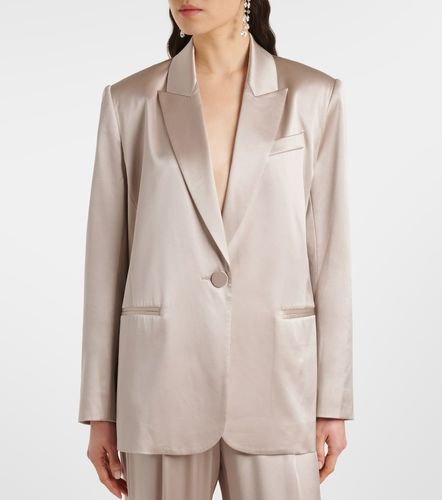 Blazer en satén de seda oversized - The Sei - Modalova