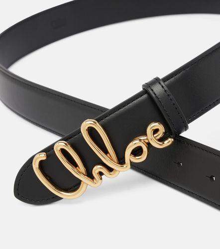 Iconic embellished leather belt - Chloe - Modalova