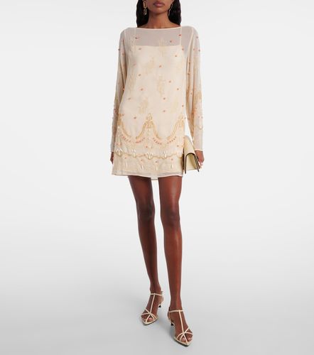 Embellished chiffon minidress - Xu Zhi - Modalova