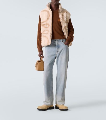 Jeans rectos con efecto desgastado - Loewe - Modalova