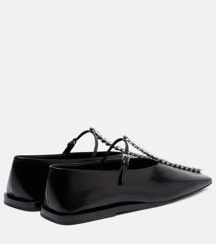 Ballerinas aus Leder mit Kristallen - Jil Sander - Modalova