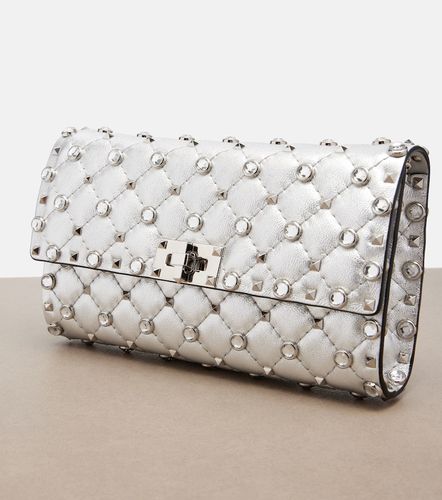 Rockstud Spike metallic leather shoulder bag - Valentino Garavani - Modalova