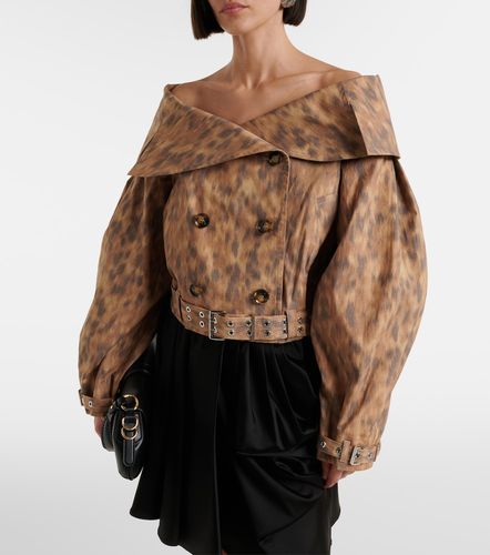 Ganni Printed cotton-blend jacket - Ganni - Modalova