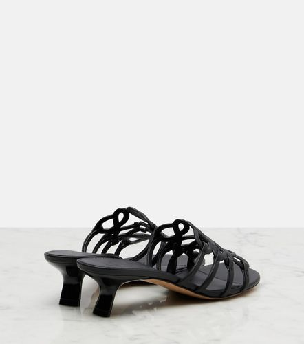 Loewe Petal Anagram leather mules - Loewe - Modalova