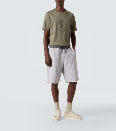 Camiseta de jersey de algodón estampada - Brunello Cucinelli - Modalova
