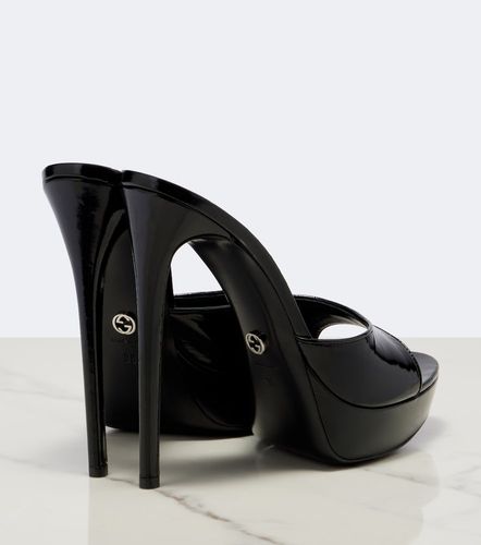 Julia patent leather platform sandals - Gucci - Modalova