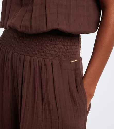 Naomie strapless cotton jumpsuit - Melissa Odabash - Modalova