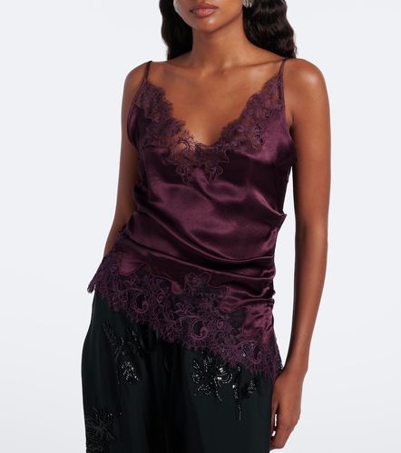 Jacques Wei Top in raso con pizzo - Jacques Wei - Modalova