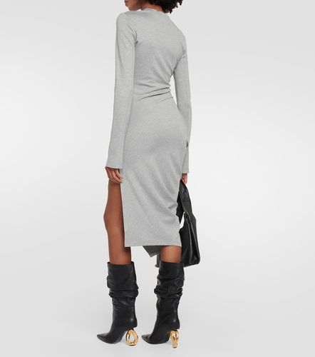 Vestido midi de jersey drapeado - JW Anderson - Modalova