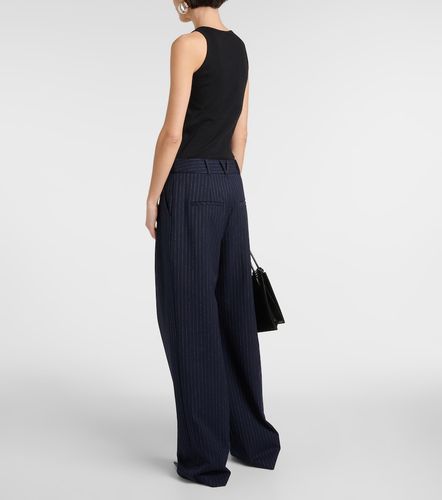 Heyser pinstripe high-rise wide-leg pants - Veronica Beard - Modalova