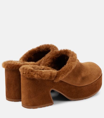 Plateau-Clogs Lyss 55 aus Veloursleder - Gianvito Rossi - Modalova
