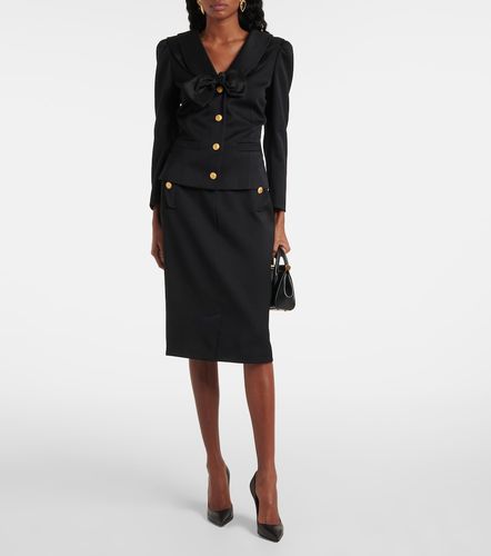 Virgin wool pencil skirt - Alessandra Rich - Modalova