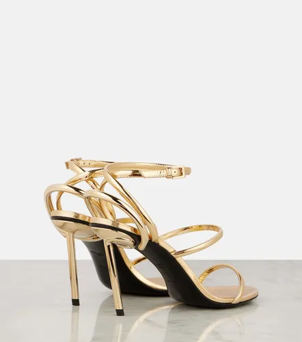 Alaïa Sandalias de piel metalizada - Alaia - Modalova