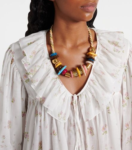 Printed ruffled cotton minidress - Chloe - Modalova