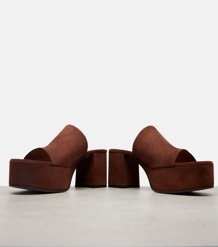 Gianvito Rossi Suede platform mules - Gianvito Rossi - Modalova