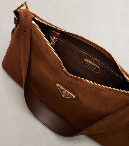 Borsa a spalla Aimée Medium in suede - Prada - Modalova