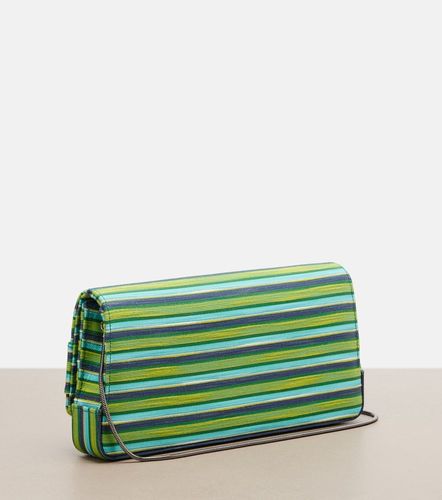 Clutch Maygot Small a righe - Manolo Blahnik - Modalova