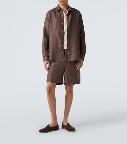 Camisa de lino con piedra de sol naranja - God's True Cashmere - Modalova